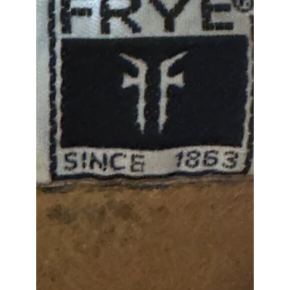 Frye Boots Paige Trapunto Women's 8 B shoes brown Leather Buckle Mid Calf 76115 - Picture 12 of 13